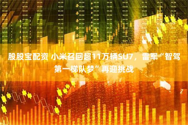 股股宝配资 小米召回超11万辆SU7，雷军“智驾第一梯队梦”再迎挑战