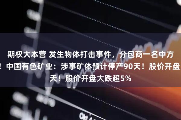 期权大本营 发生物体打击事件，分包商一名中方员工身亡！中国有色矿业：涉事矿体预计停产90天！股价开盘大跌超5%